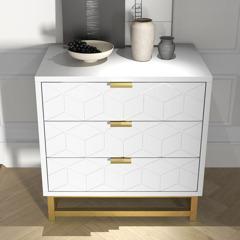 Sanno 23.6'' W Nightstand, White
