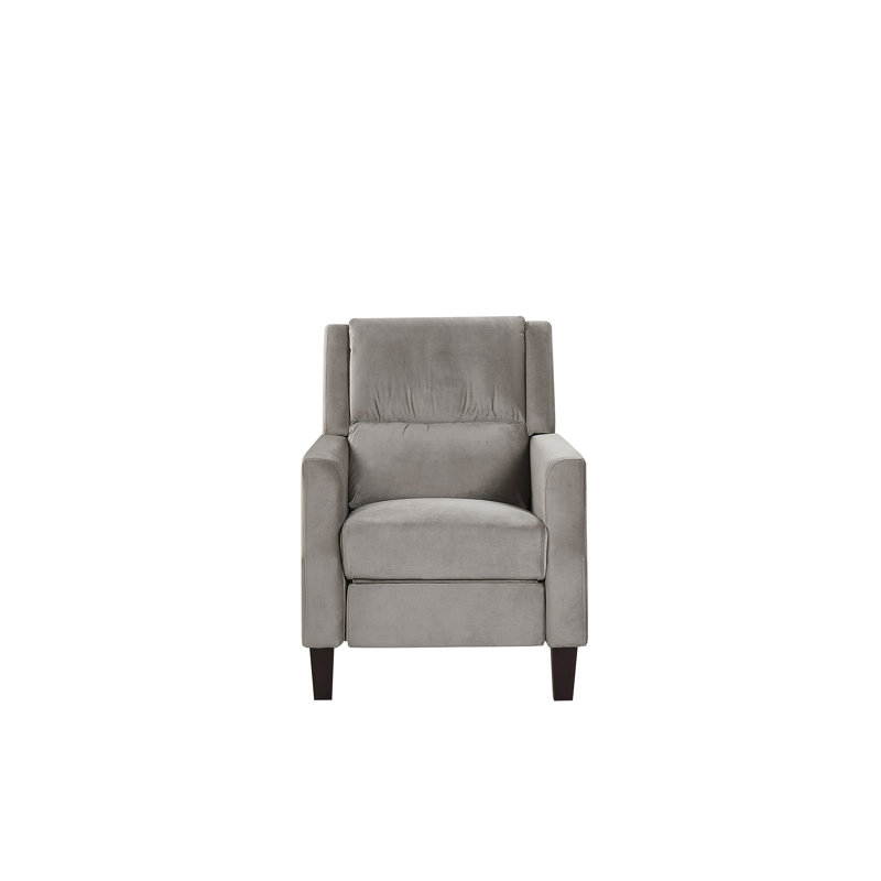 Castin 75cm Wide Velvet Standard Recliner, Grey