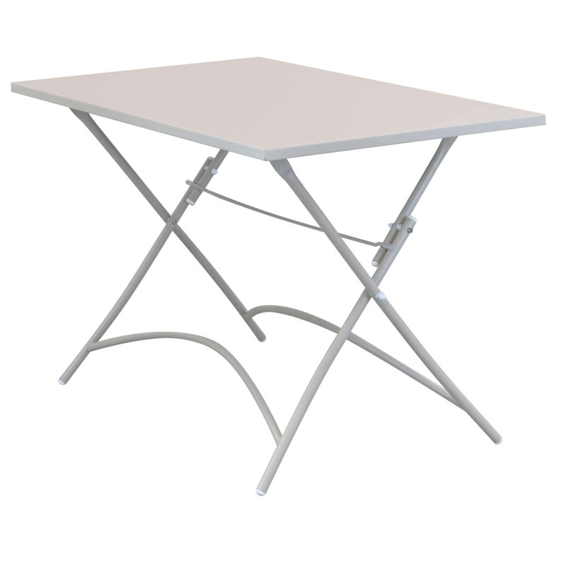 Tammo Rectangular Folding Table, Turtledove, 72cm H x 110cm L x 70cm D