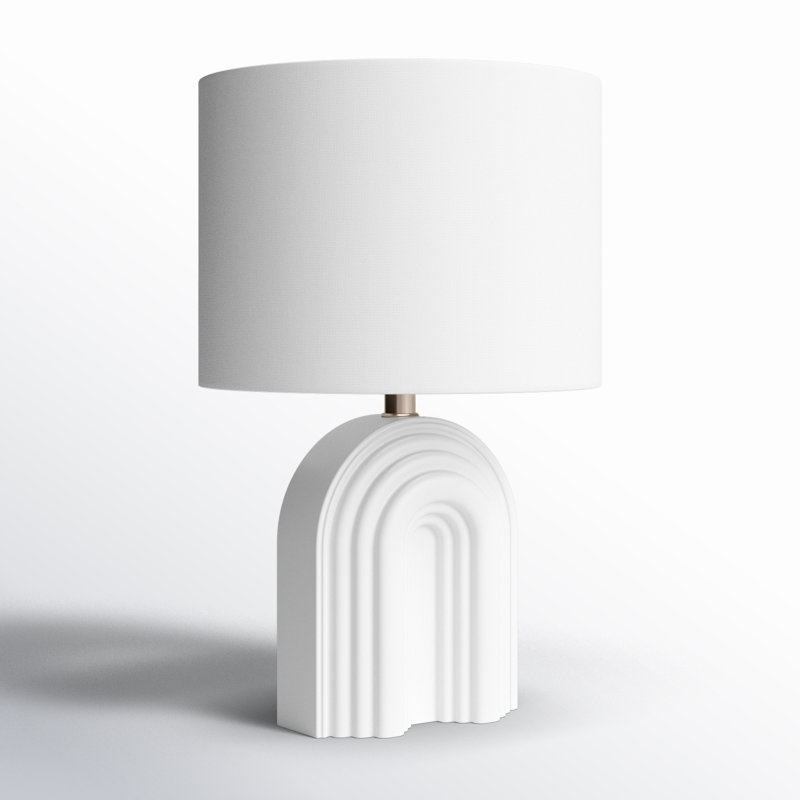 Macade Ceramic Table Lamp, White