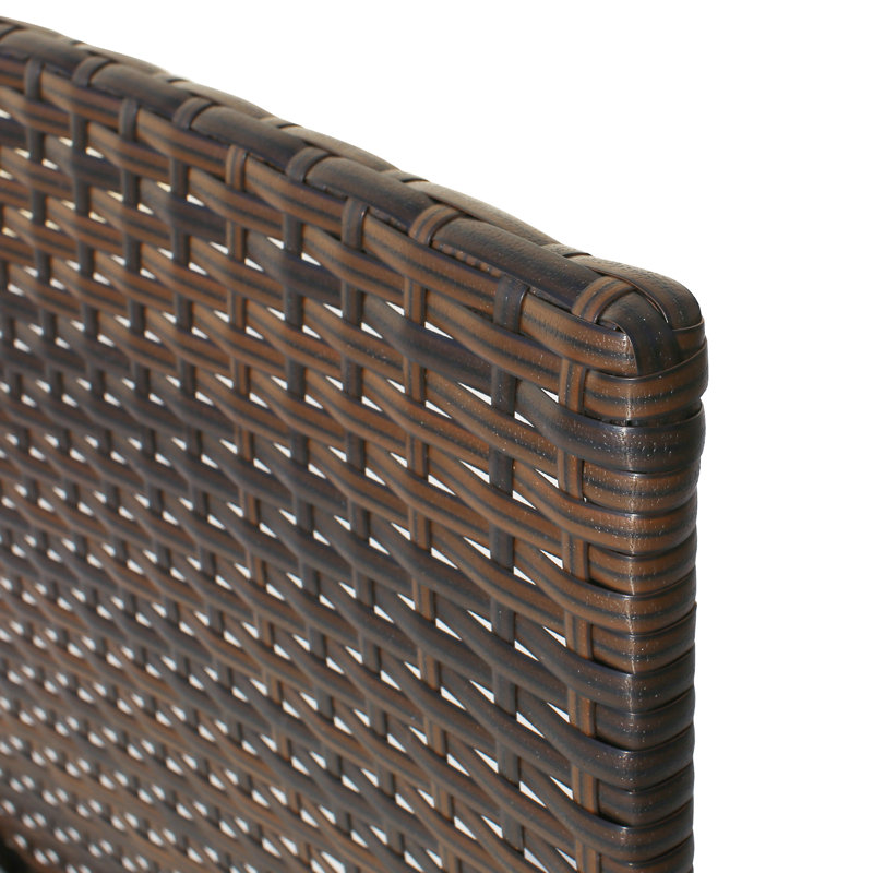 Glennis 2 Seater Rattan Conversation Set, Dark Brown