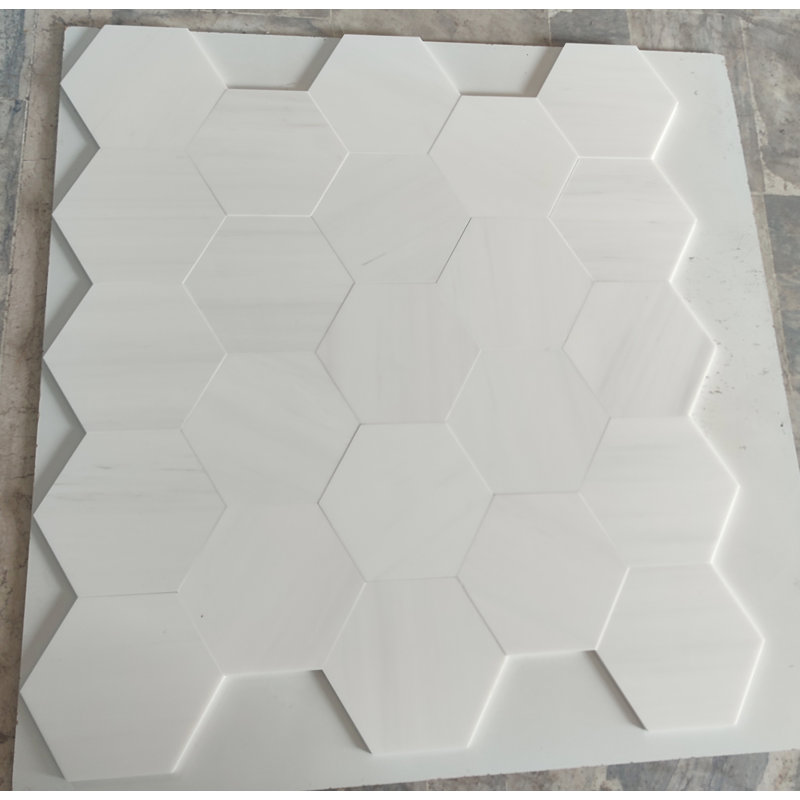 8" HONEYCOMB HONED, Bianco Dolomite
