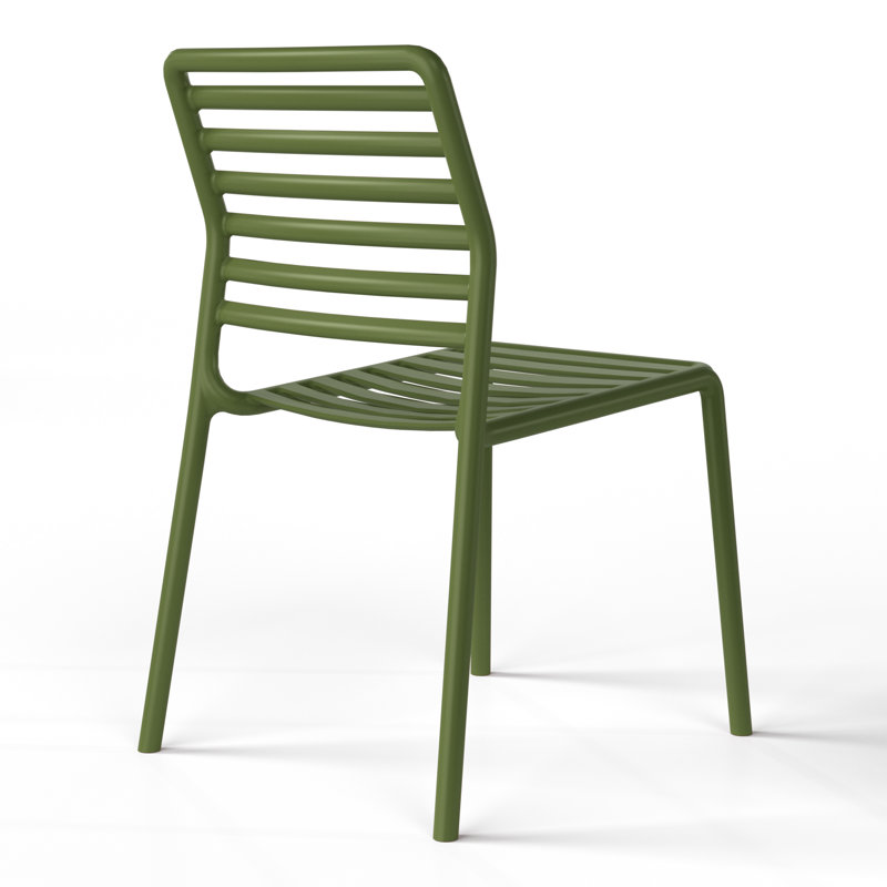 Chaise d'appoint de salle à manger Delron, Vert