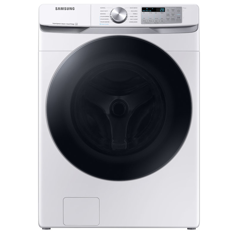 Samsung 4.5 cu. ft. Large Capacity Smart Front Load Washer with Super Speed Wash, White