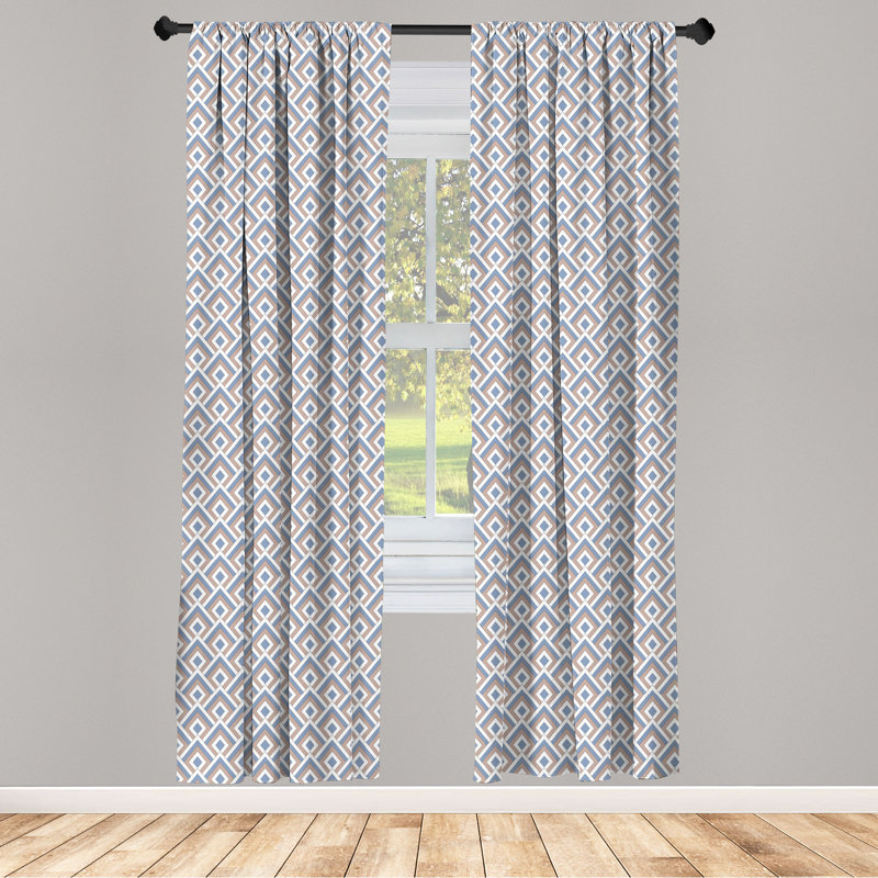 Rideaux 4 panneaux Ambesonne, L 56 po x L 63 po