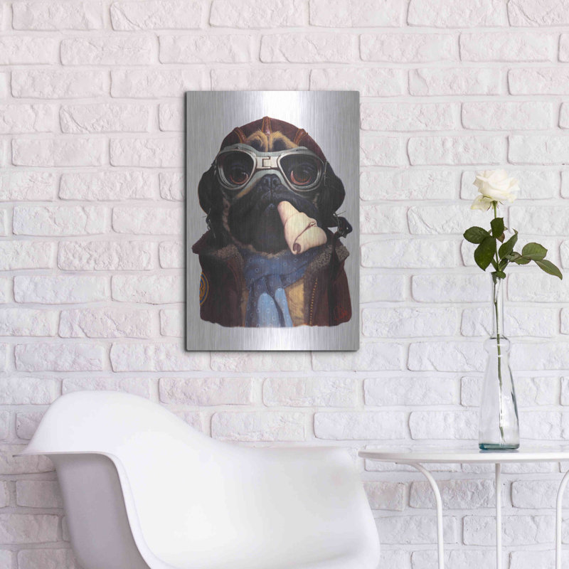 «Aviator Pug» par Thomas Fluharty, H 24 po x l 16 po