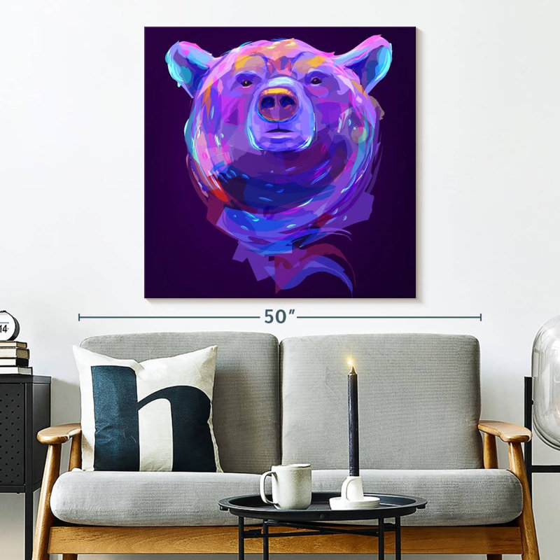 Brampt Colorful Bear, 33" H x 33" W