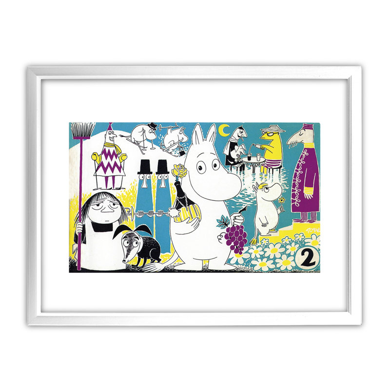Gardendale Tove Jansson - Single Picture Frame Print, White