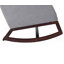 Chaise berçante douce et confortable, conception classique, base en bois, parfaite pour toute pièce-694593691-694593689