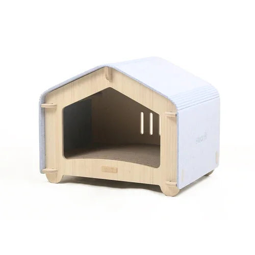 Aoife Wood Pet Bed, White