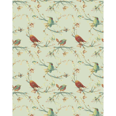 Bird Floral Wallpaper