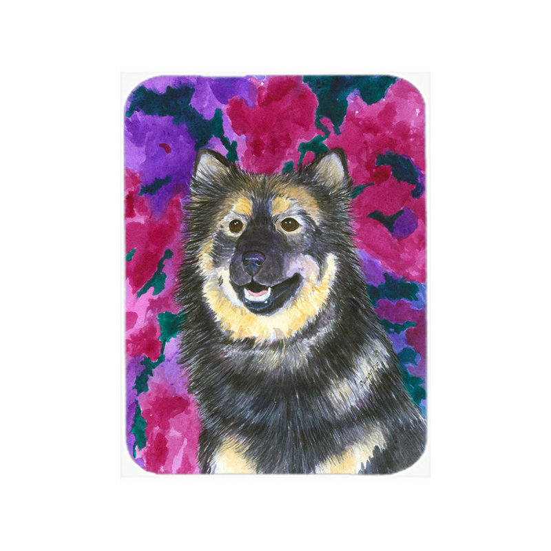 Planche à découper en verre trésors caroline Finnish Lapphund