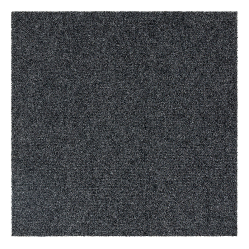 Carreau de tapis auto-adhésif 24 po x 24 po intérieur / extérieur en polyester (paquet de 15) (60 pieds carrés / boîte)