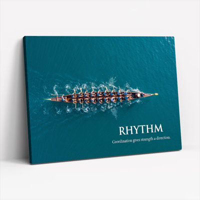 Ensemble de 1 tableau sur toile « Rythme d'aviron »