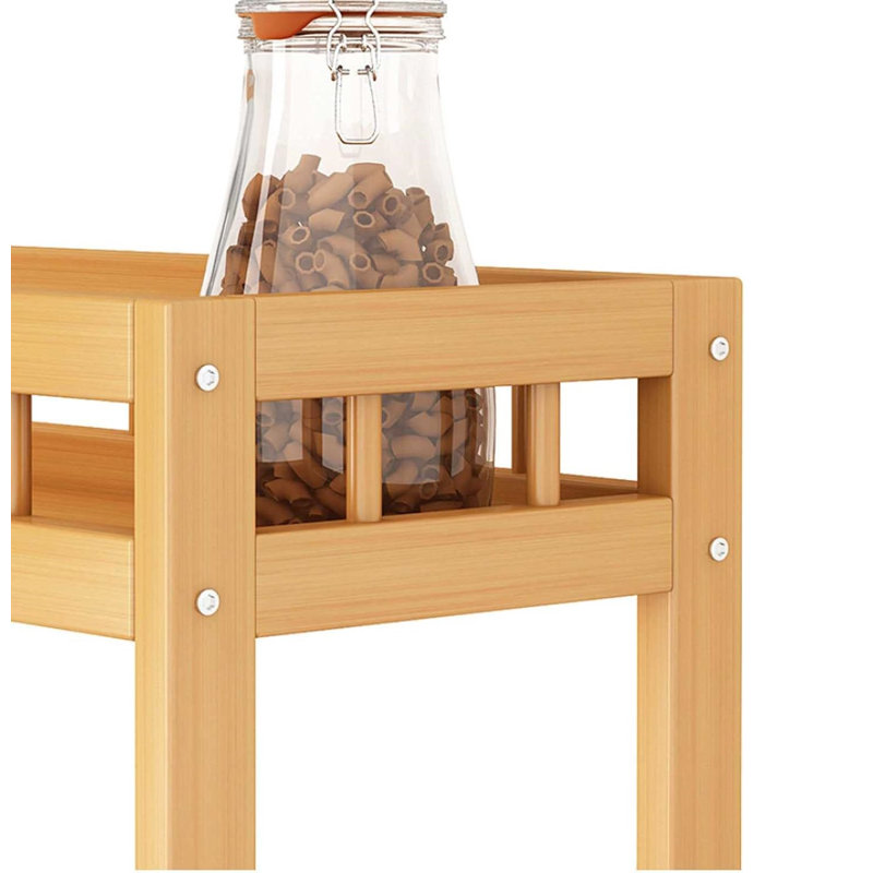 Quetzally 37.8'' H x 15.75'' W Utility Cart with Wheels