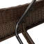  Chaise longue avec coussin 23,6 po x 80,7 po x 28,7 po brun-374538596-374538619