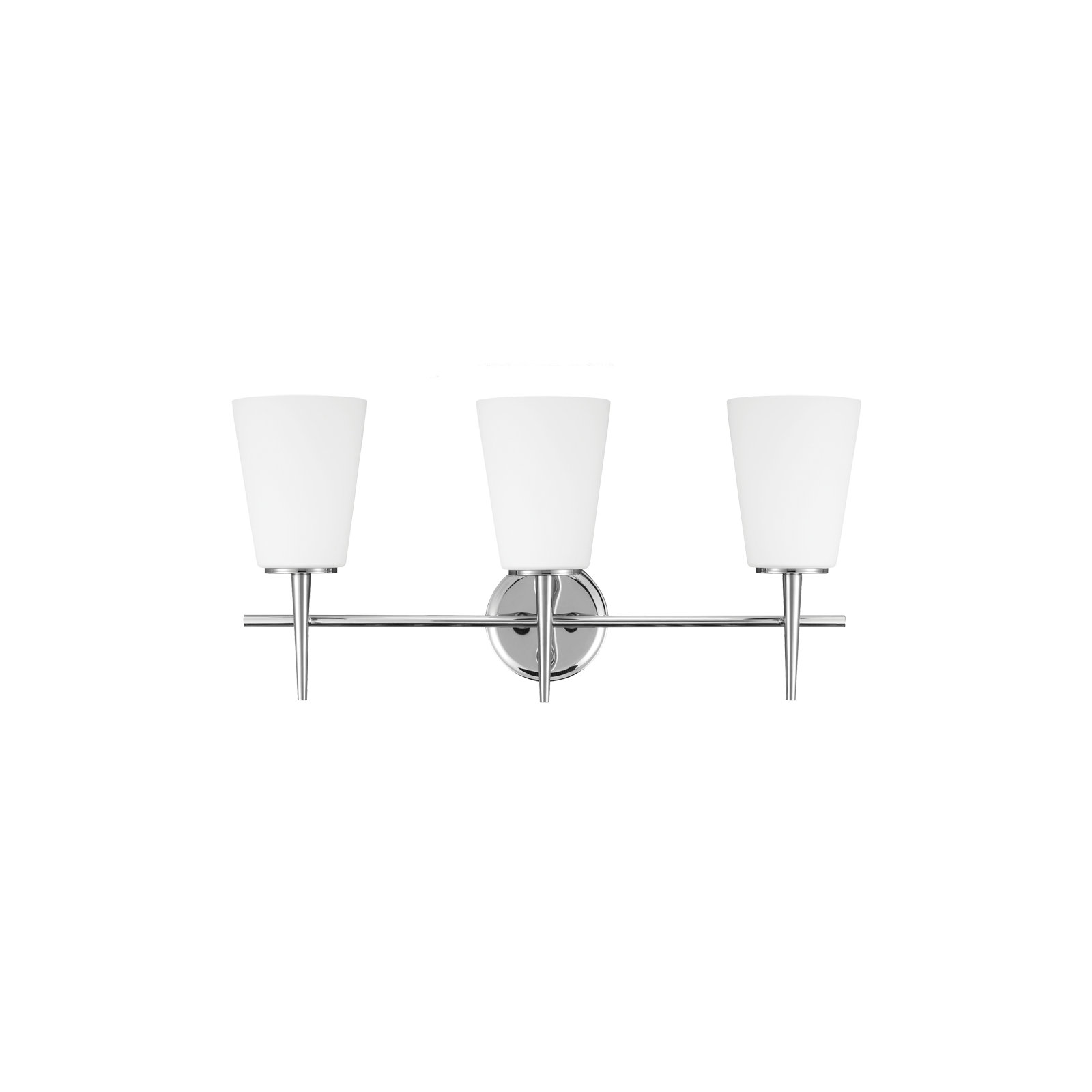 Erlandson Dimmable Vanity Light, Chrome, 9 W A19 Medium