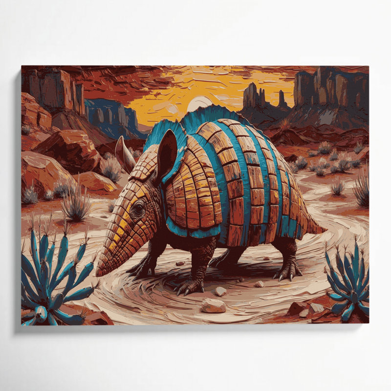 «Southwestern Animals», art mural 3 sur toile, H 24 po x l 36 po