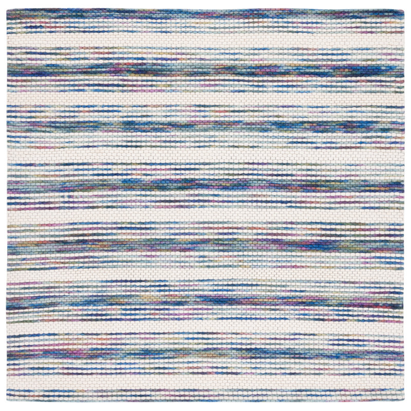 Karbach Hand Loomed Performance Striped Rug, Square 6'