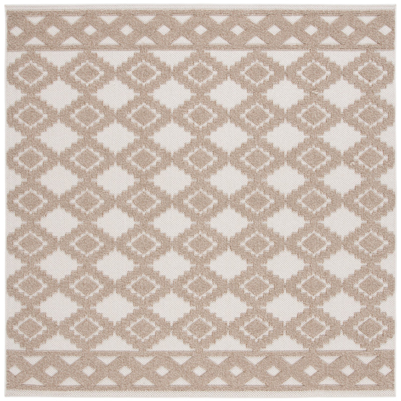 Kimm Performance Geometric Indoor/Outdoor Area Rug, Square 6'7"