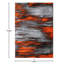 Tapis décoratif orange et gris à motif abstrait Alexavior-1084686827