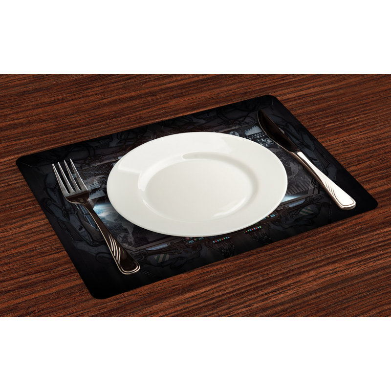 Polyester Abstract Rectangle Placemat