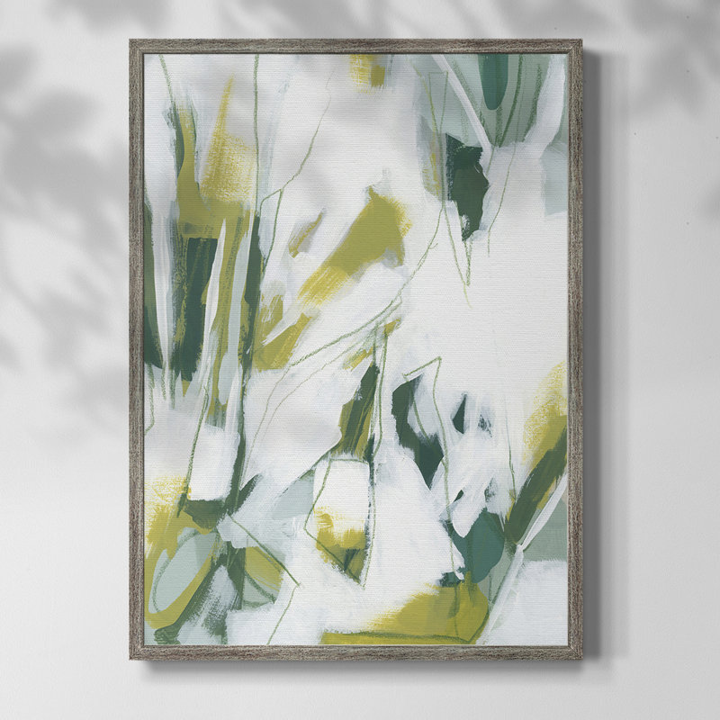 Emerald Ice IV Framed Print - Solid Wood, 30" H x 24" W