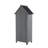 Gray Garden Shed - Solid Wood & Weather- Roof Outdoor In Spacious Storage For Tools Equipment