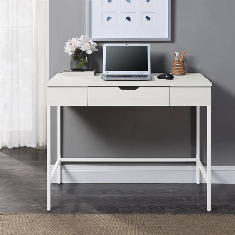 Bureau debout à hauteur ajustable Maysen, Blanc