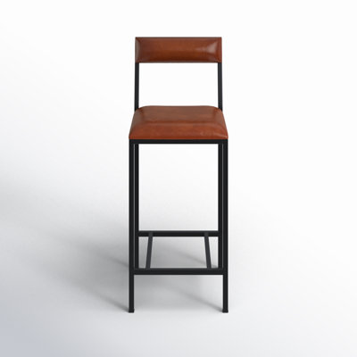 Augustus Genuine Leather Bar and Counter Stool