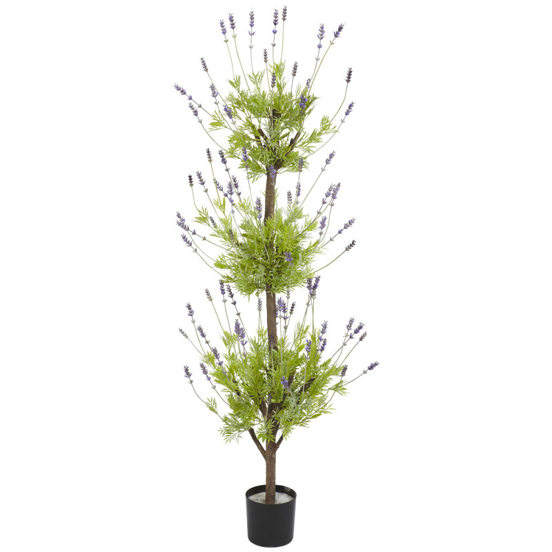 Topiaire 42 po lavande artificielle en pot