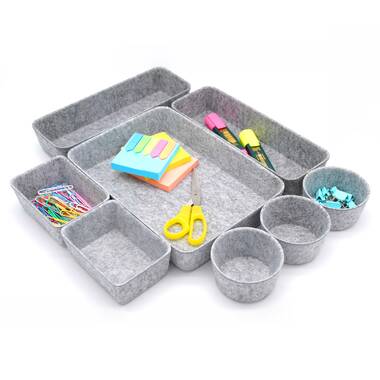 Felt Drawer Organizer Tray Shallow Desk Drawer Organizer Dividers