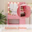 Bureau de maquillage avec lumière et miroir-223940692