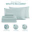 Ensemble de literie pour lit très grand en microfibre à séchage rapide Six pièces-112374766