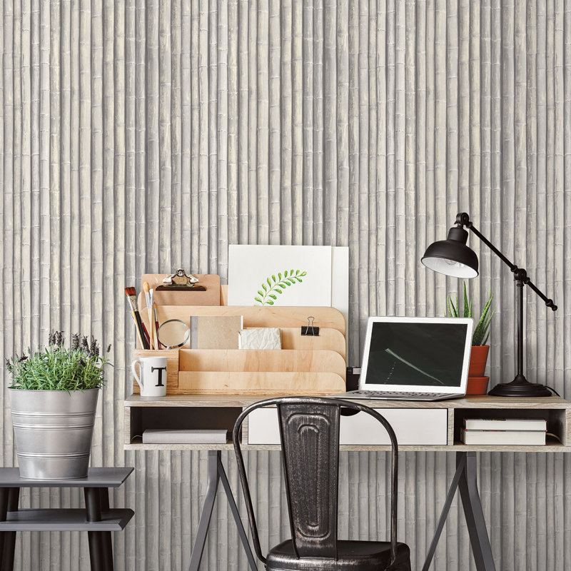 Ellingsworth 10m x 53cm Matte Wall Wallpaper Roll, Grey