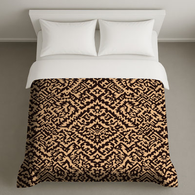 Intricate Brown Beige Pattern Duvet Covers