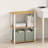 Turn-S-Tube 3-Tier Multipurpose Bookcase, Shelf Display Rack with Square Tube, Beech/White
