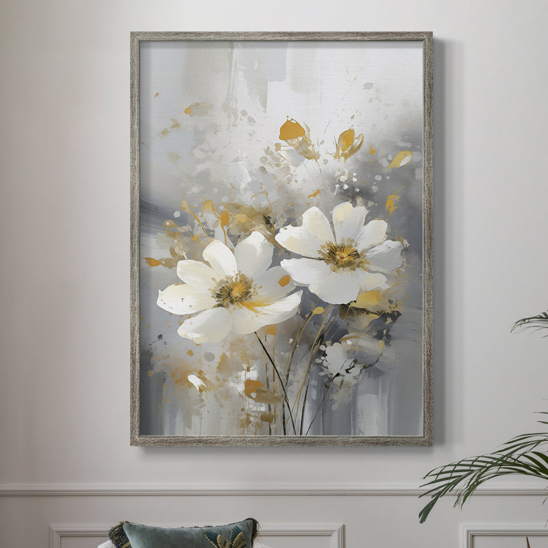 Reproduction encadrée FLORAL Series CDxxv - bois massif, H 30 po x l 24 po