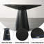 Table de salle à manger ronde 48 "Roundhill Furniture Rocco, ébène