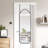 Arched Door Full Length Tempered Glass Wall Mirror-1574302029