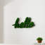 Décoration murale HELLO lettre Art Moss