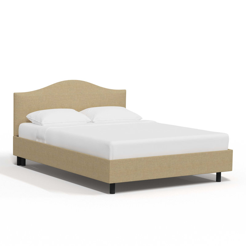 Eaucourt Upholstered Platform Bed, Classic Sandstone Linen, California King