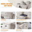 Canapé inclinable électrique avec plateau Callendale, type C, ports USB, porte-gobelets-722506472