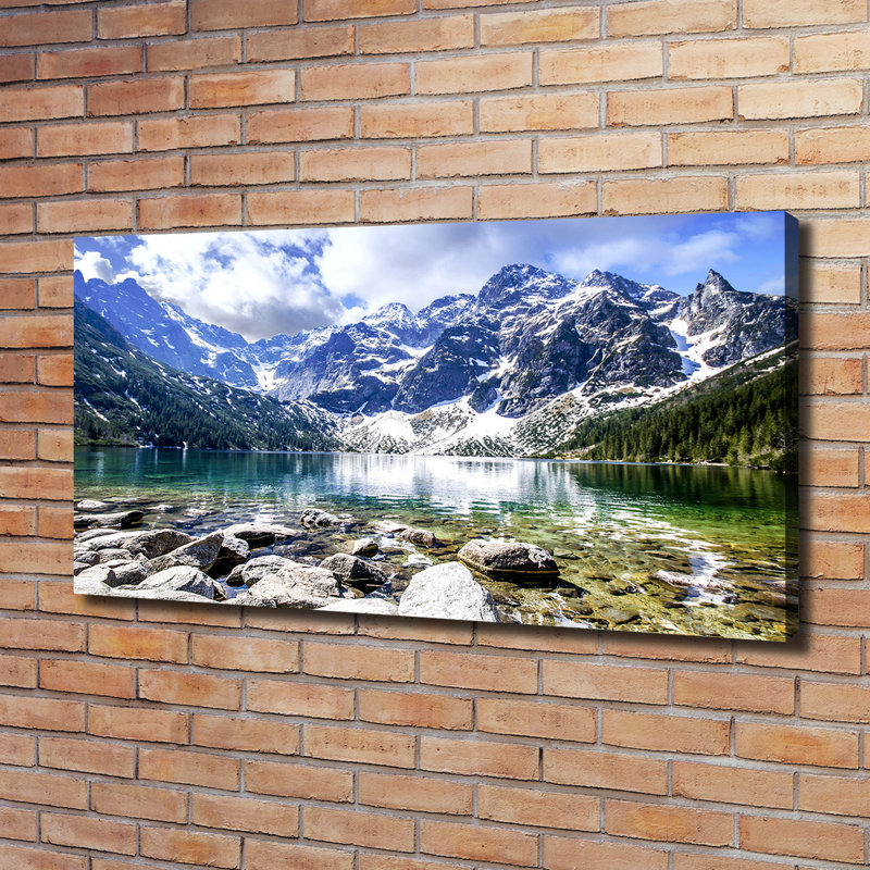 Sea Eye Of The Tatra Mountains - No Frame Print on Canvas