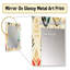 Ivoire Boho Accents - miroir chevron unique, grand miroir mural chevron, impression d'art en métal-2066580891
