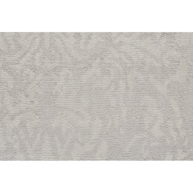 Tapis gris touffeté à la main Amelie, Rectangle 3 pi 6 po x 5 pi 6 po