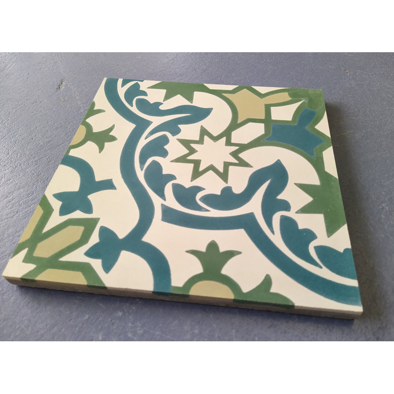 Havana Cantina Laguna 8" x 8" Cement Patterned Wall & Floor Tile