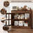 35.4" Sideboard Buffet Cabinet with Glass Door & Drawer-367523376