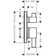 Ecostat Square Pressure Balance Shower Trim with Diverter Valve Trim Only