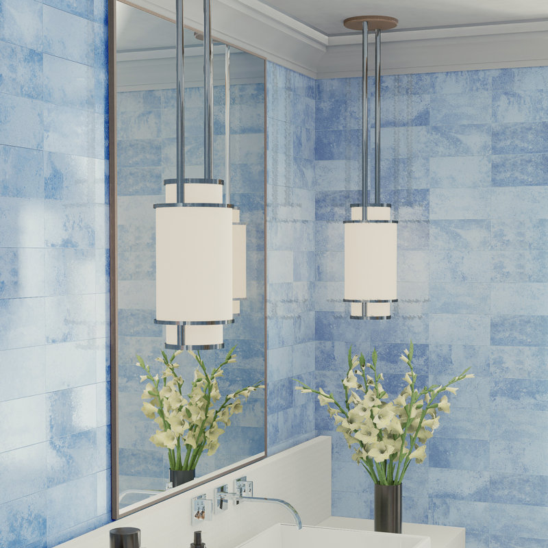 Myst 4 In. X 8 In. Ceramic Wall Tile, Light Blue